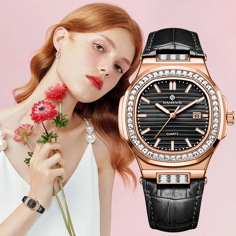 Fashion Women Watches - Reloj de Pulsera LIGE Bangwei para