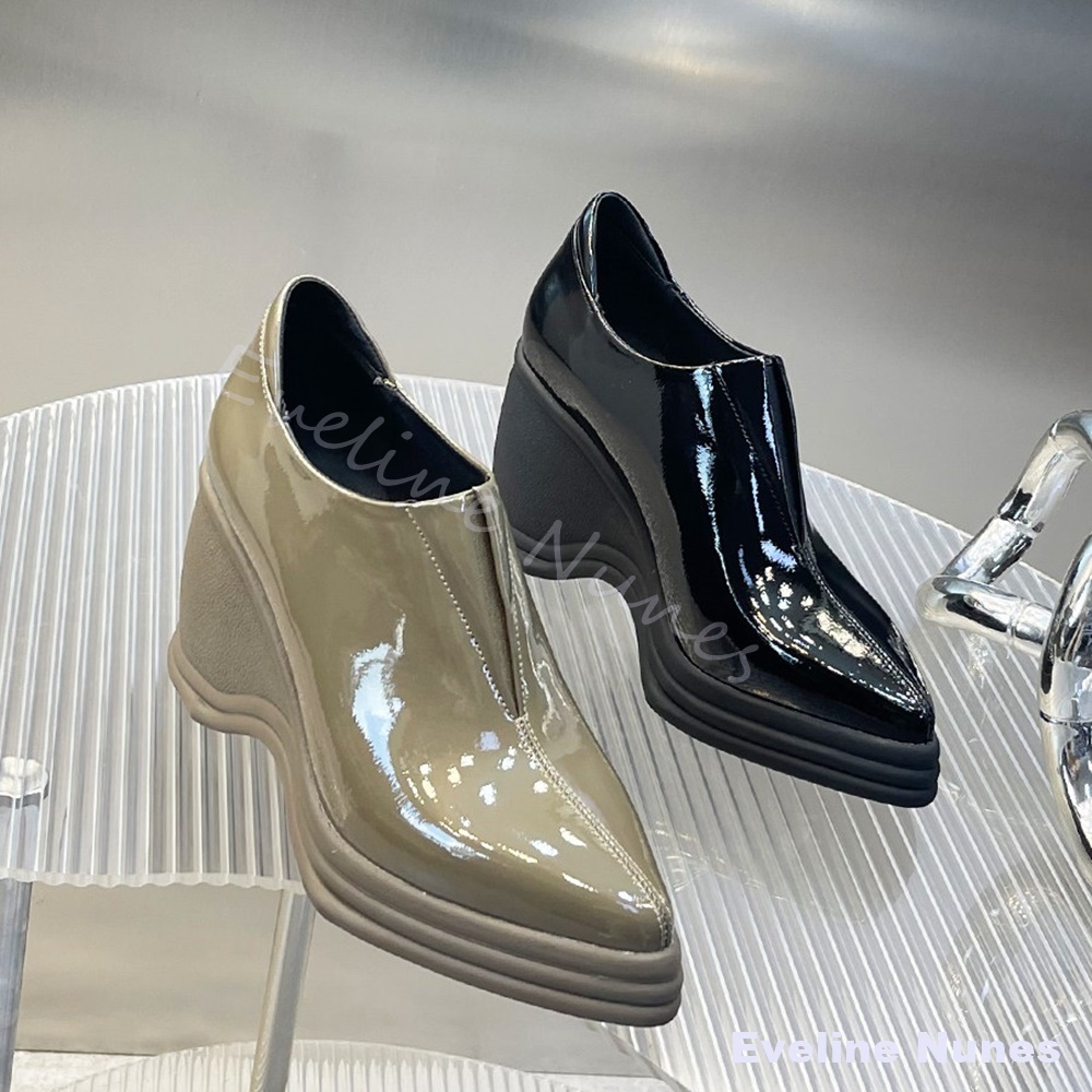 Women'S Fashion Layering - Zapatos de tacón de cuña con