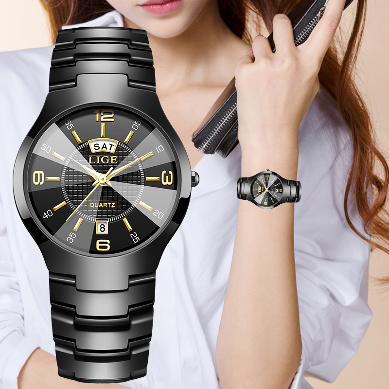 Fashion Women Watches - Reloj de pulsera LIGE elegante a
