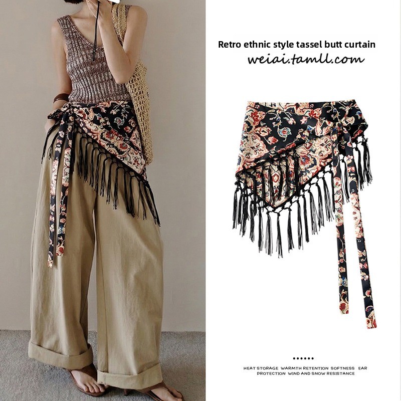 Women'S Fashion Layering - Faldón de moda bohemio con estampado