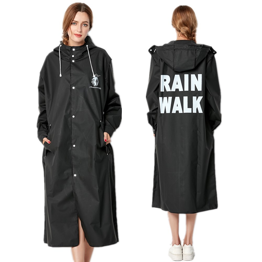 Women'S Fashion Raincoat - Nueva moda, capa de lluvia negra