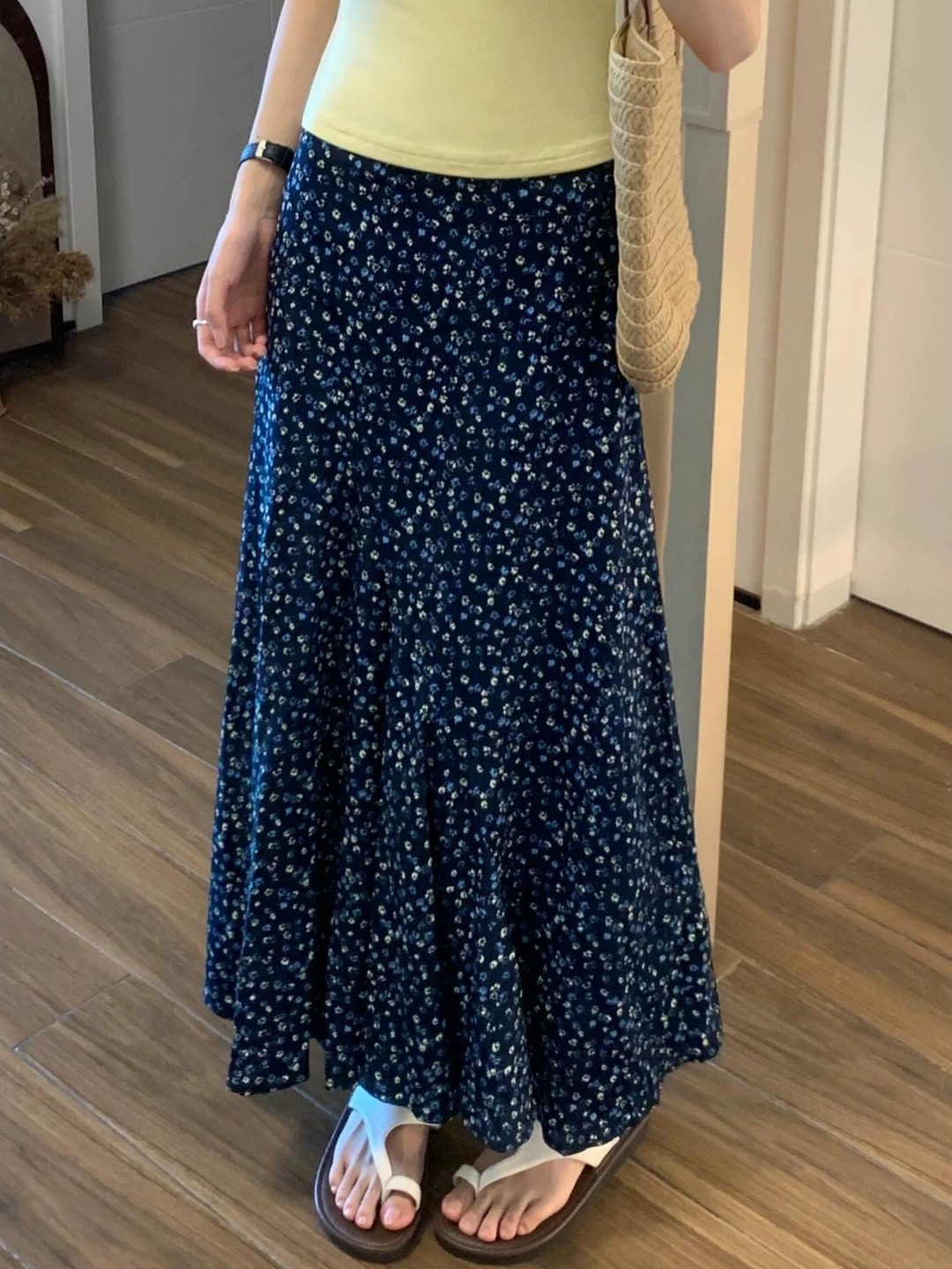 A-Line Skirt Midi - Falda midi de talla grande con
