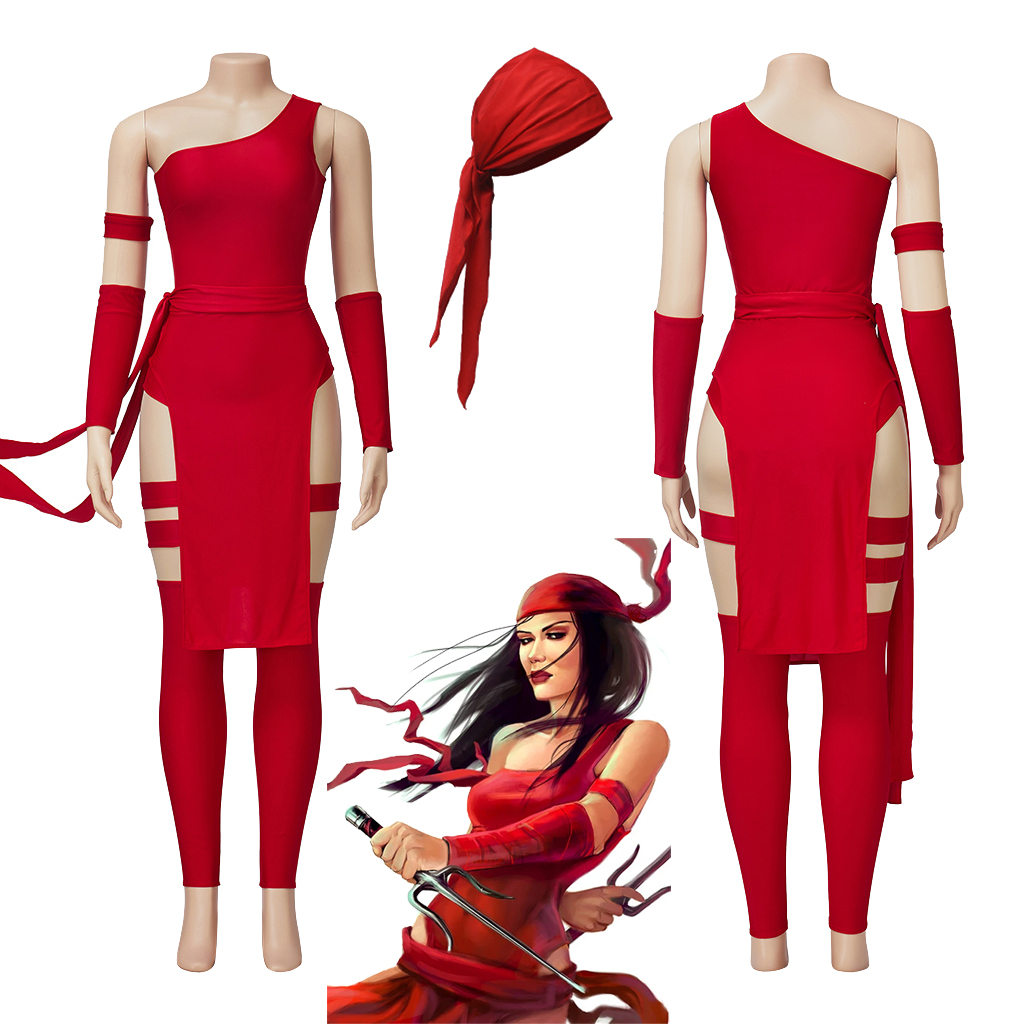 Women Fashion Reddit - Disfraz de Cosplay de Anime Elektra