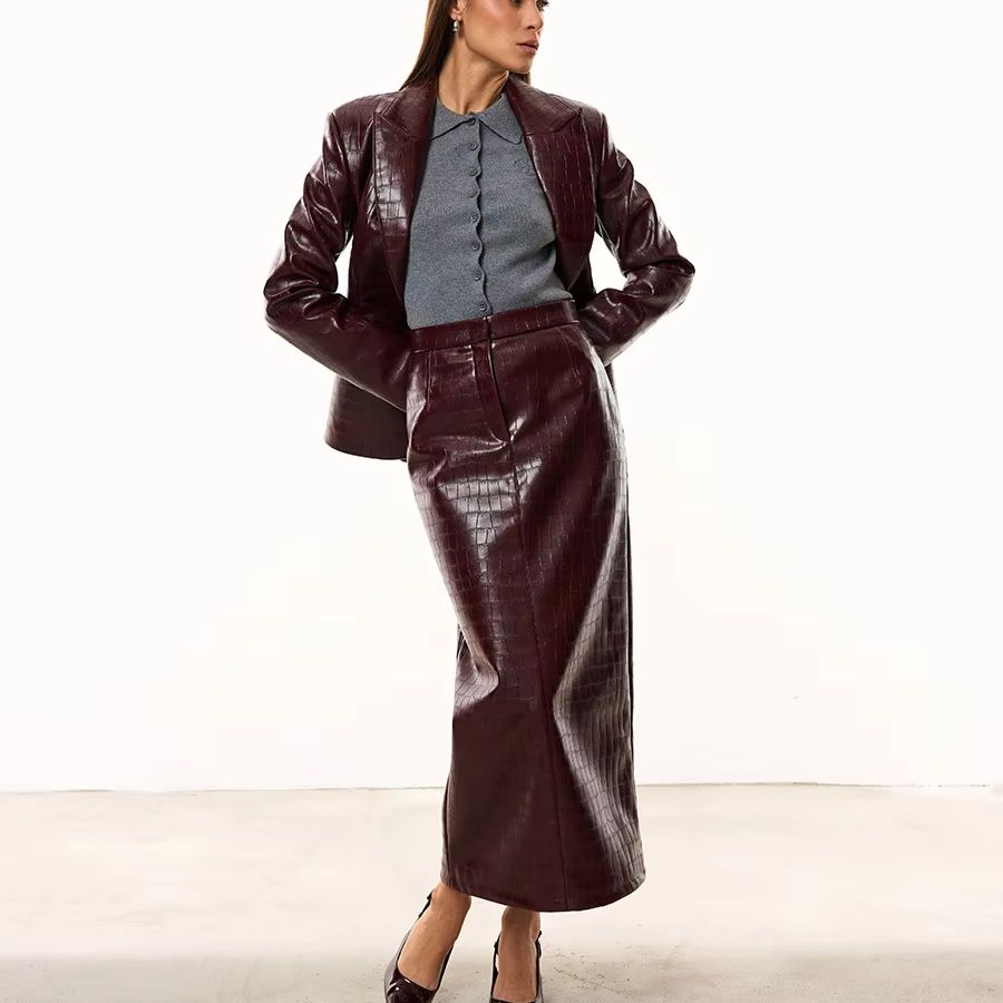 A-Line Skirt Midi - Conjunto de 2 piezas IG para