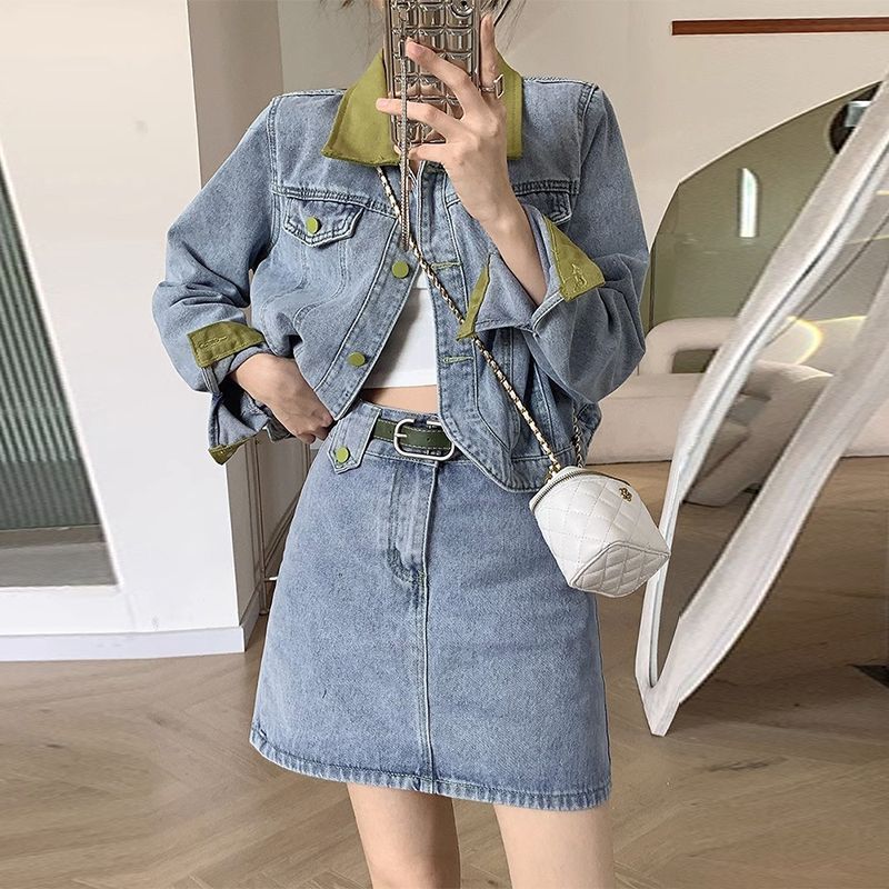 Women'S Fashion Denim Jacket - Abrigos de mezclilla, minifaldas, conjuntos de