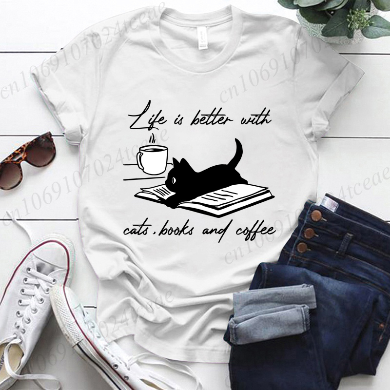 Women Fashion Quotes - La vida es mejor con gatos,