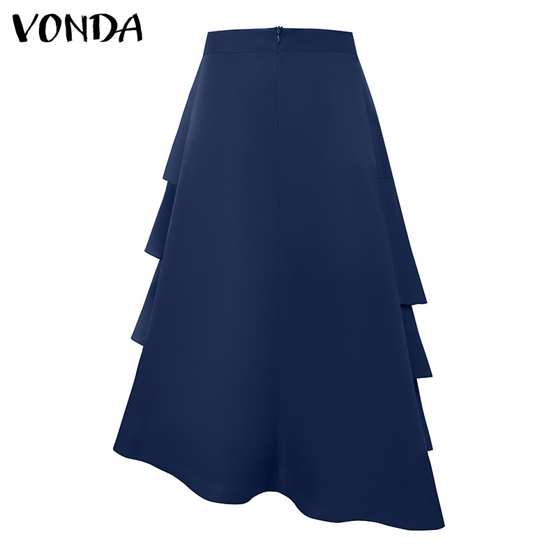 VONDA-Falda larga de talla gra - Women'S Fashion Layering reseña y precio