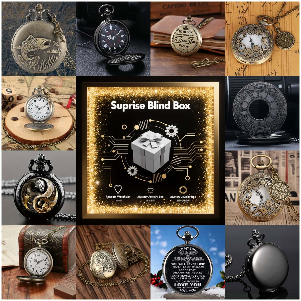 Caja ciega de reloj misterioso - Fashion Women Watches reseña y precio