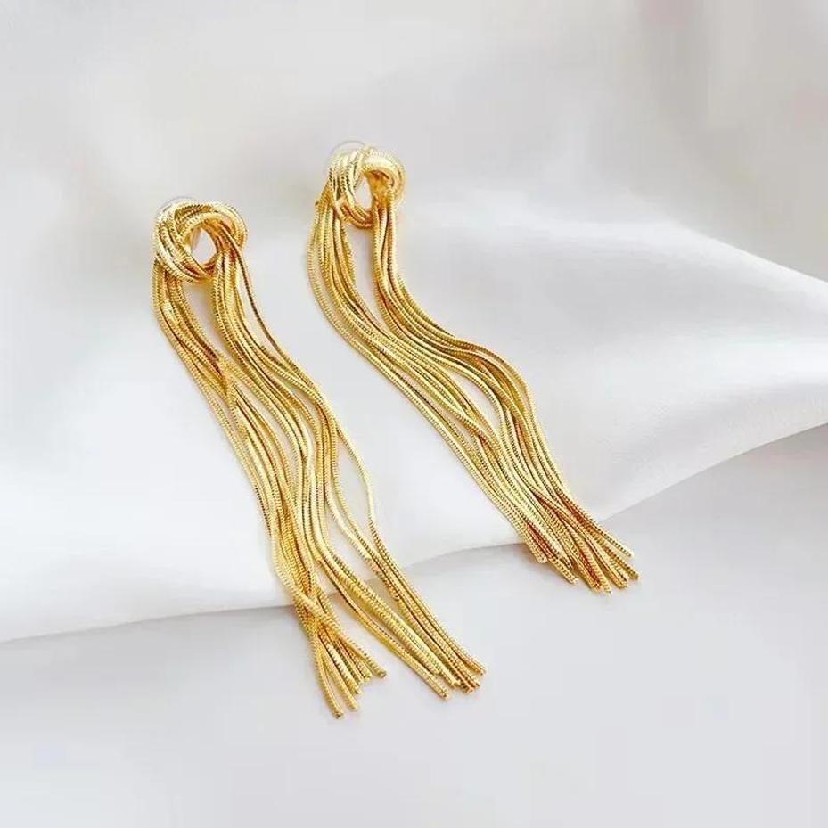 Pendientes de borla anudados c - Women'S Fashion Magazine reseña y precio