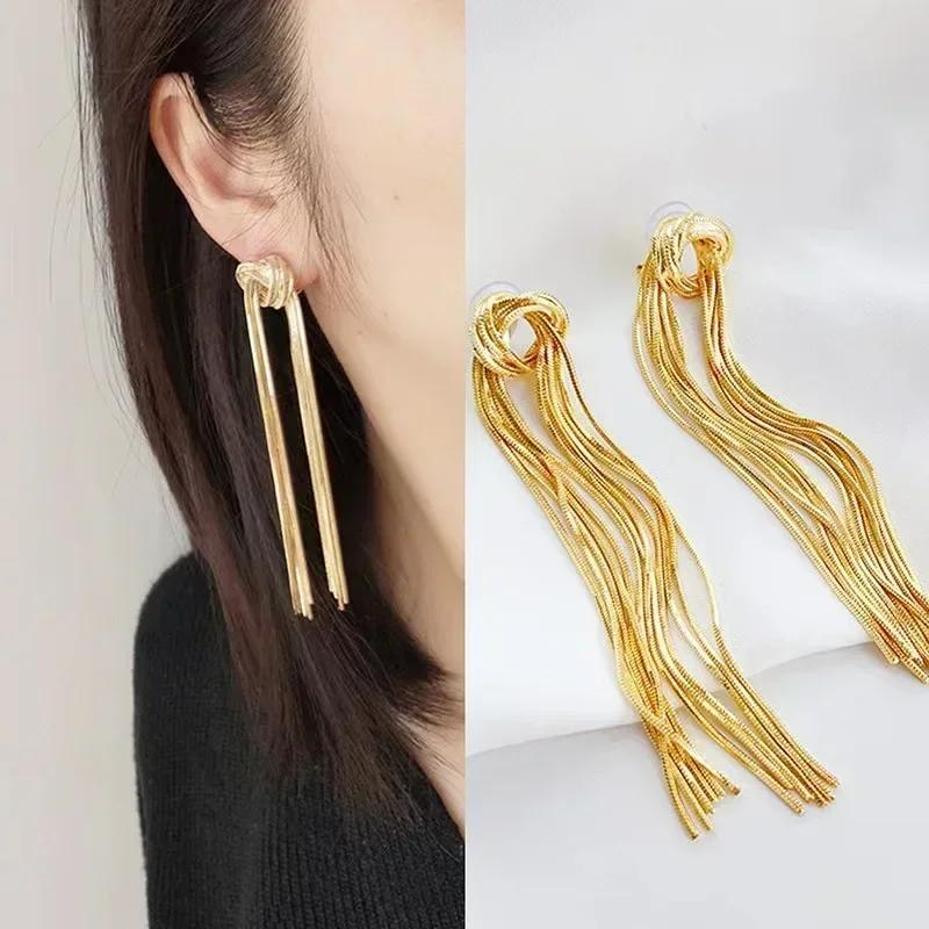 Pendientes de borla anudados c - Women'S Fashion Magazine reseña y precio
