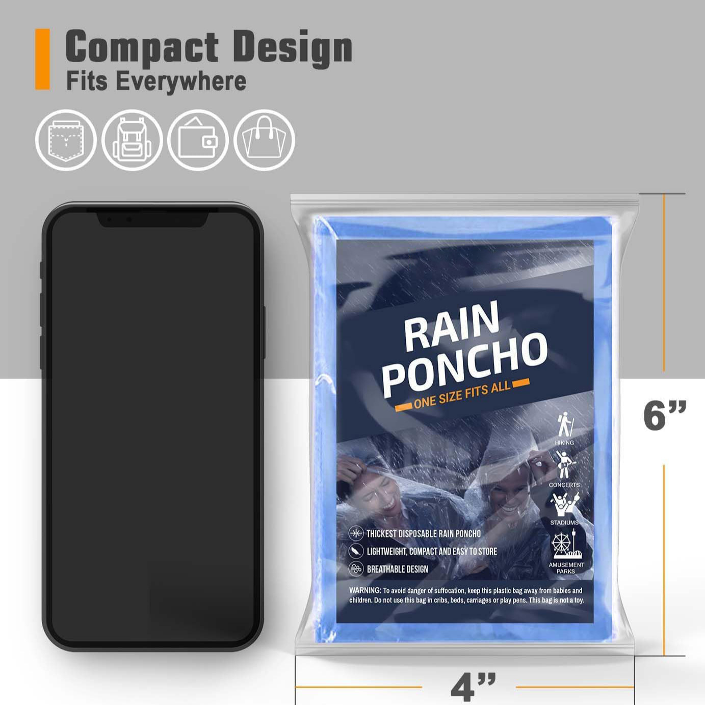5 ponchos de lluvia desechable - Women'S Fashion Raincoat reseña y precio