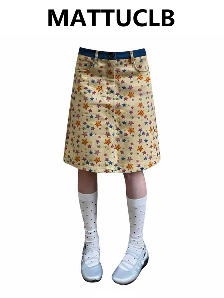 Faldas Midi de Mezclilla para  - A-Line Skirt Midi reseña y precio