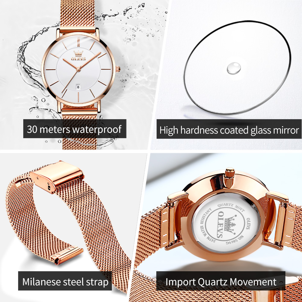 OLEVS reloj de mujer 5869 eleg - Fashion Women Watches reseña y precio