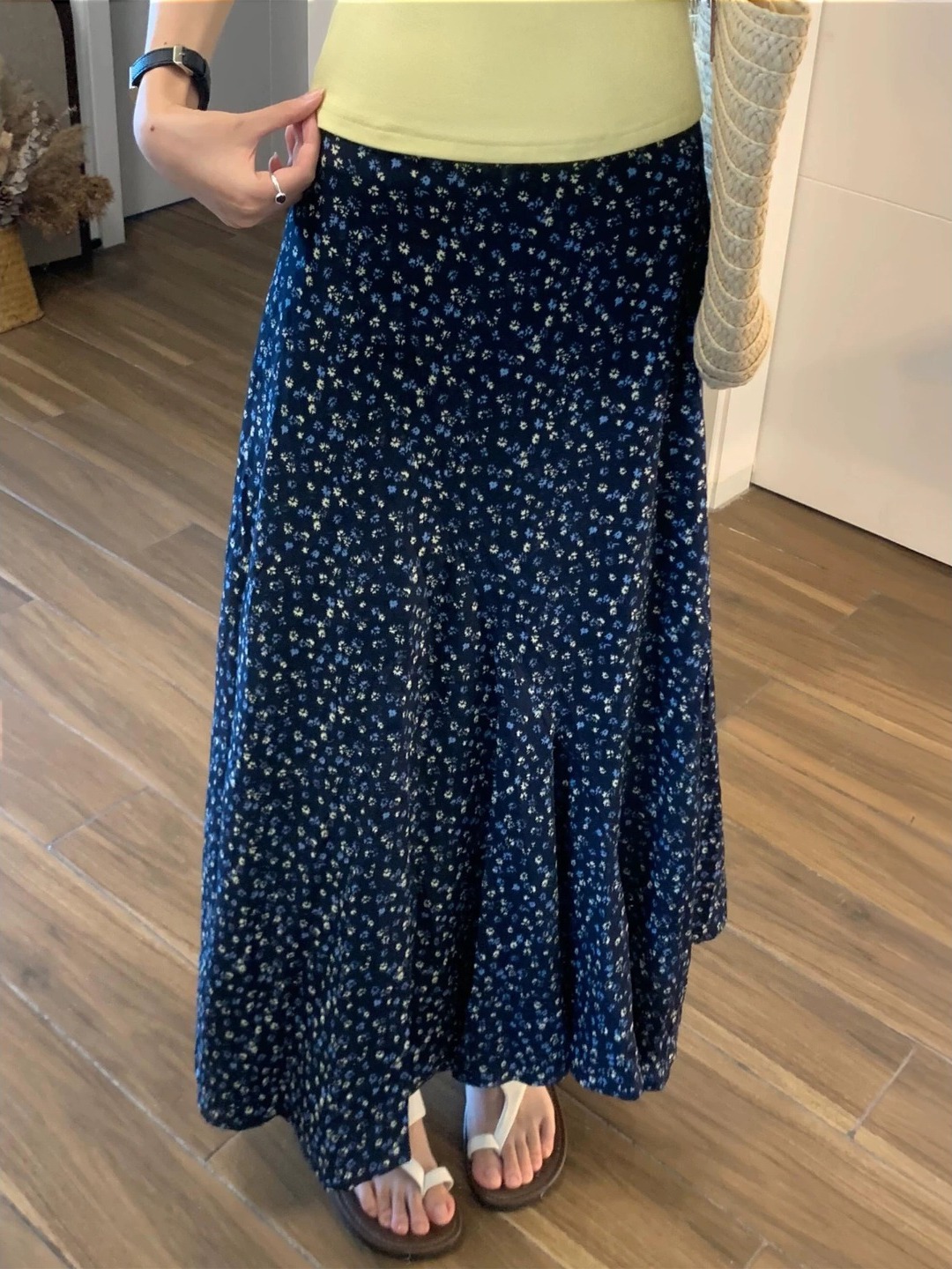 Falda midi de talla grande con - A-Line Skirt Midi reseña y precio