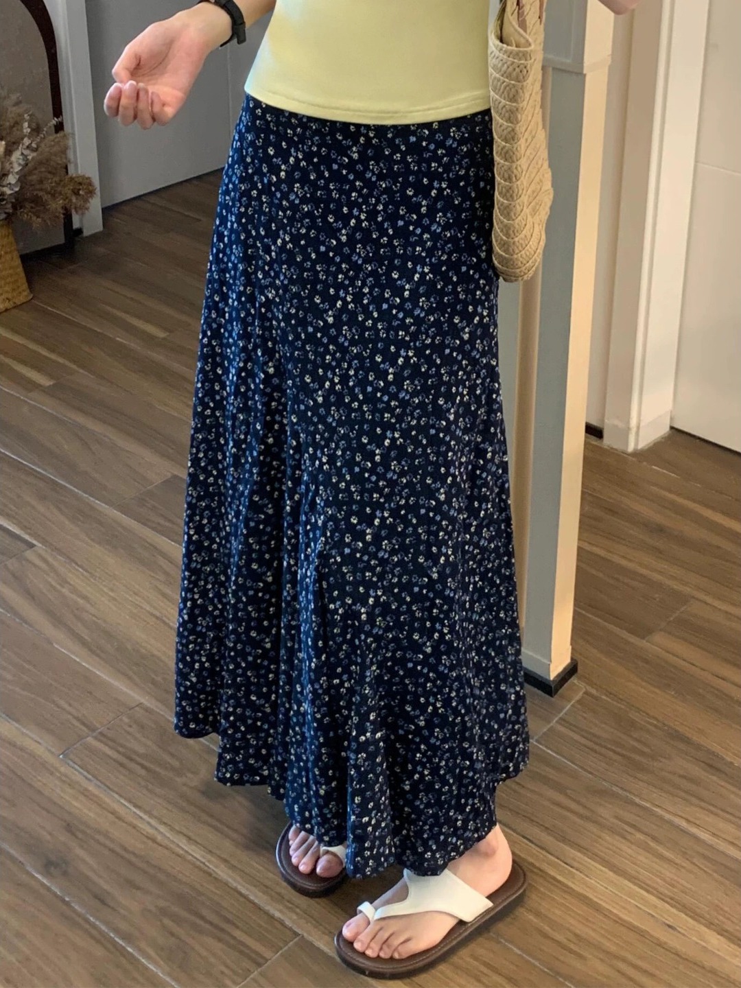 Falda midi de talla grande con - A-Line Skirt Midi reseña y precio