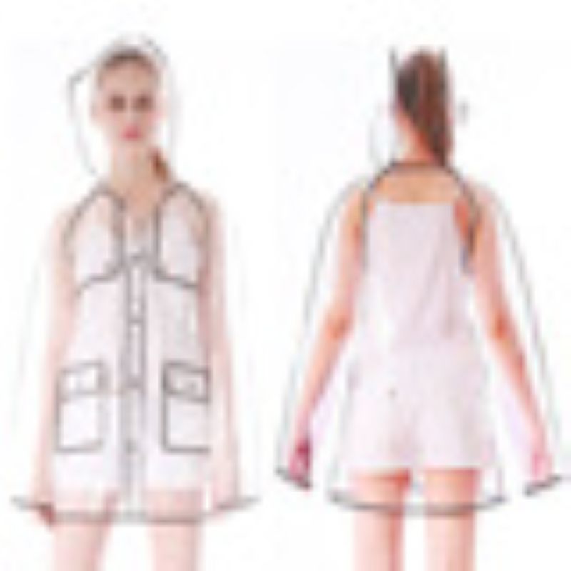 2PC Impermeable Transparente d - Women'S Fashion Raincoat reseña y precio