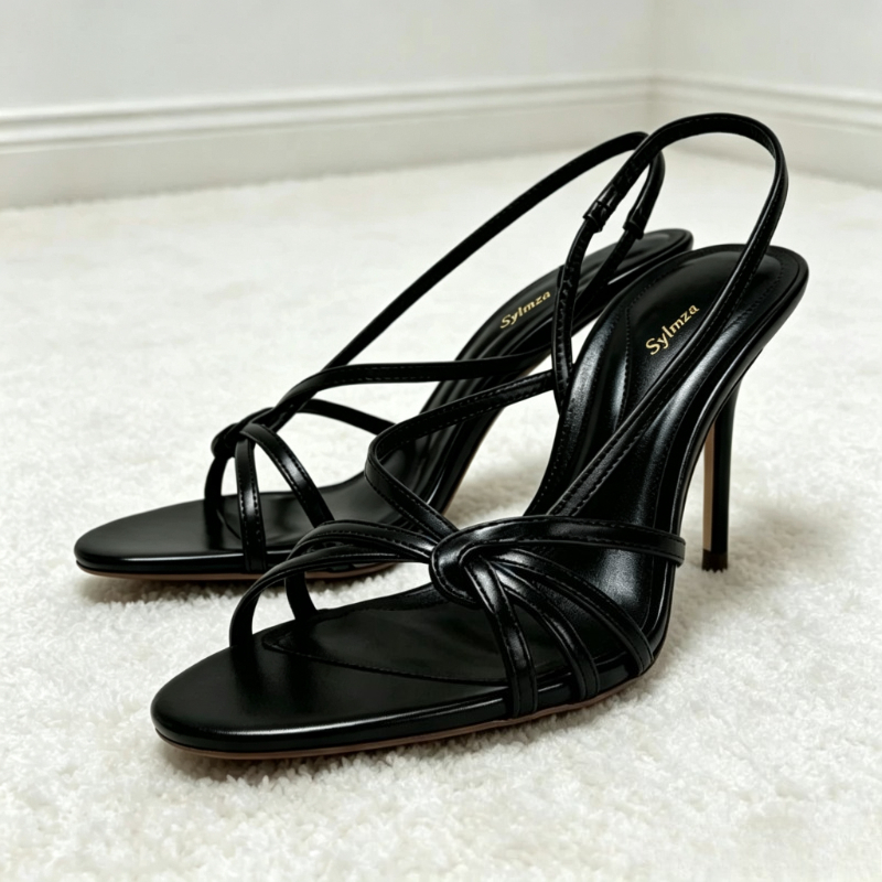 Sandalias de tacón alto con pu - Women'S Fashion Brand Shoes reseña y precio