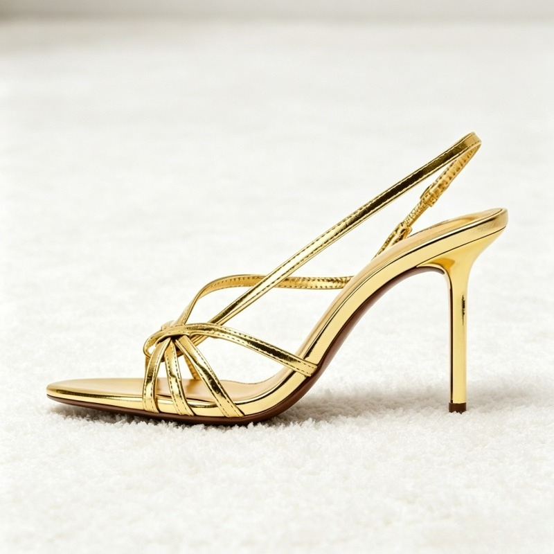 Sandalias de tacón alto con pu - Women'S Fashion Brand Shoes reseña y precio