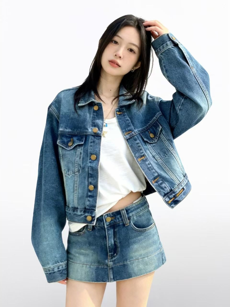Conjunto de Dos Piezas de Mezc - Women'S Fashion Denim Jacket reseña y precio