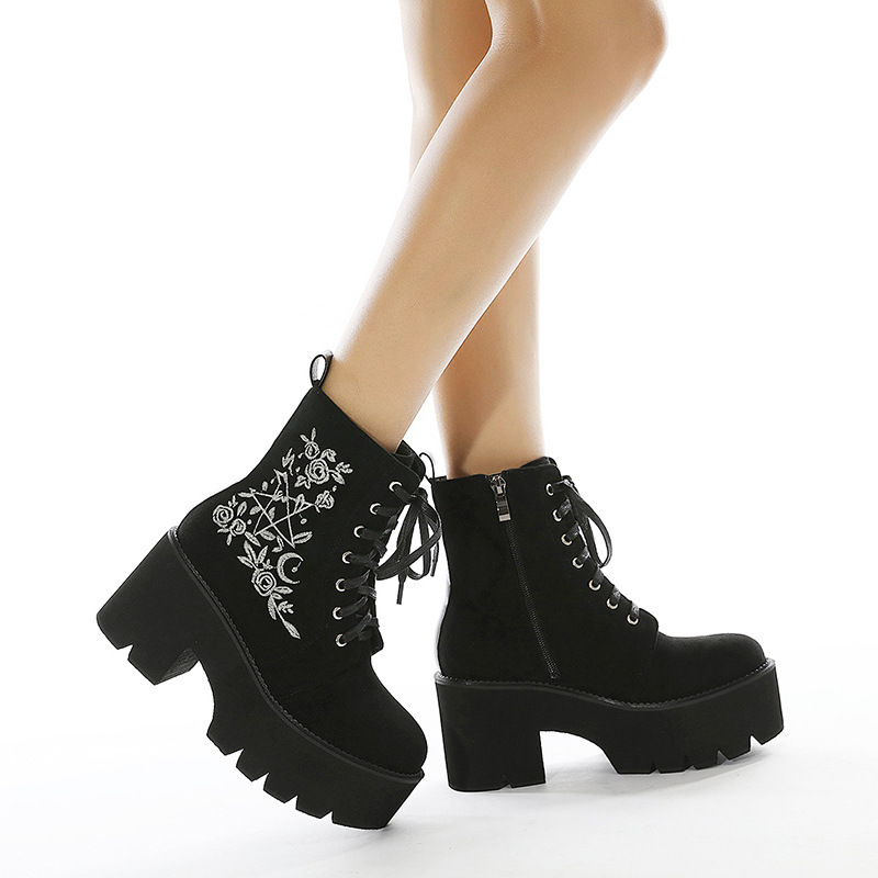 Botas de plataforma góticas bo - Women'S Fashion Riding Boots reseña y precio
