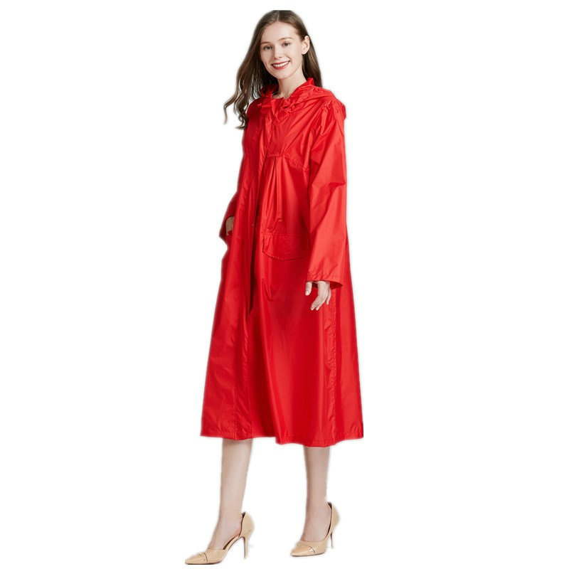 Chubasquero ligero rojo negro  - Women'S Fashion Raincoat reseña y precio