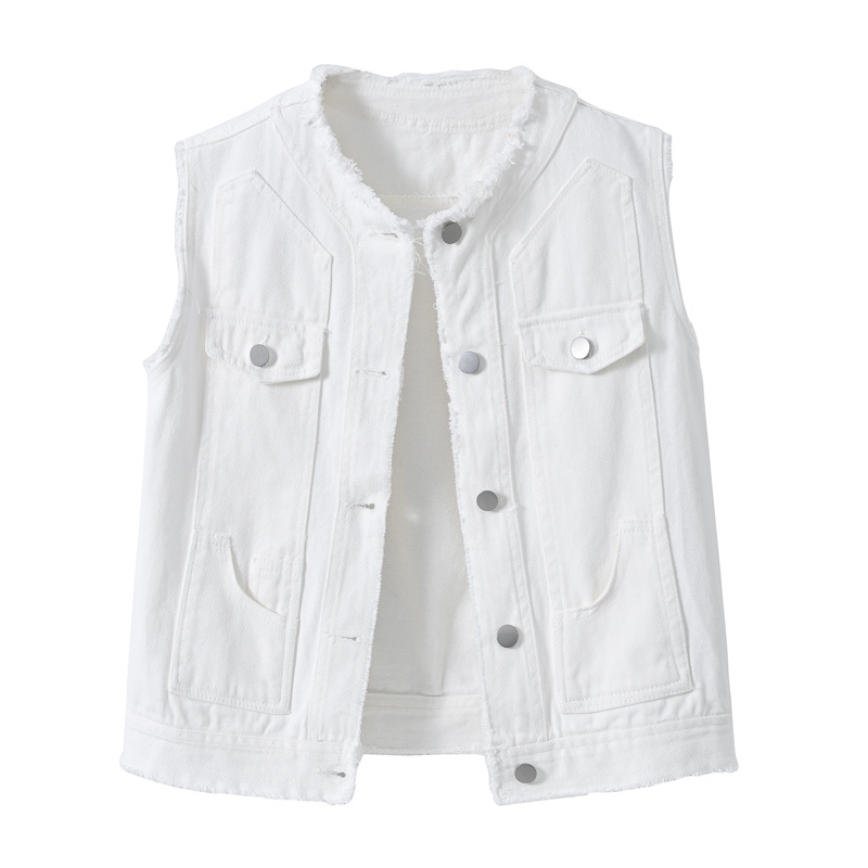 Chaleco vaquero sin mangas par - Women Fashion Vest reseña y precio