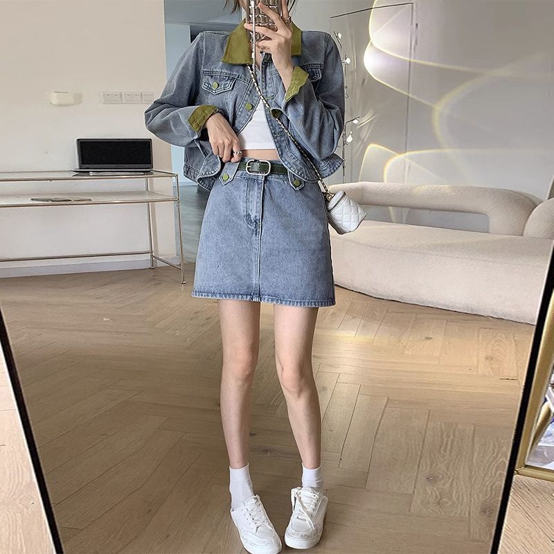 Abrigos de mezclilla, minifald - Women'S Fashion Denim Jacket reseña y precio