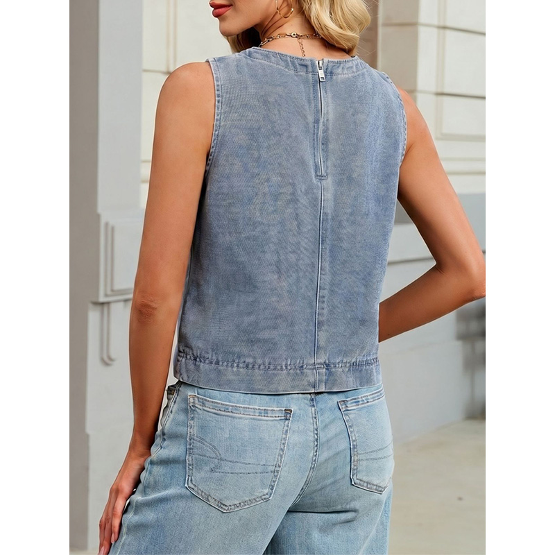 Chaleco Vaquero Casual de Cuel - Women Fashion Vest reseña y precio