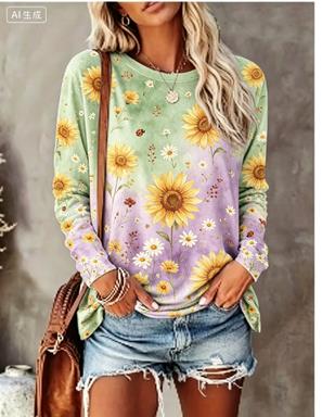 Camiseta de manga larga para m - Women'S Fashion Q reseña y precio