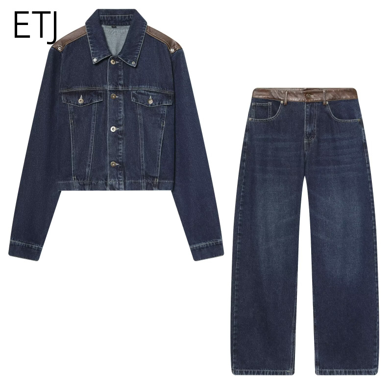 Conjunto de Chaqueta y Jeans d - Women'S Fashion Denim Jacket reseña y precio