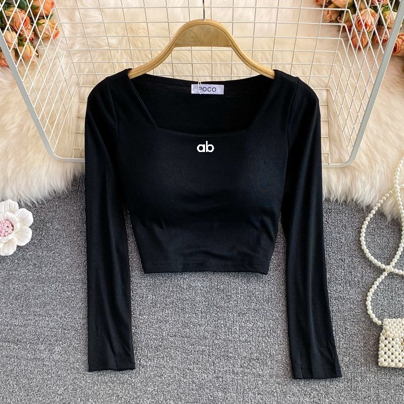 Camiseta de manga larga con cu - Women'S Fashion Layering reseña y precio