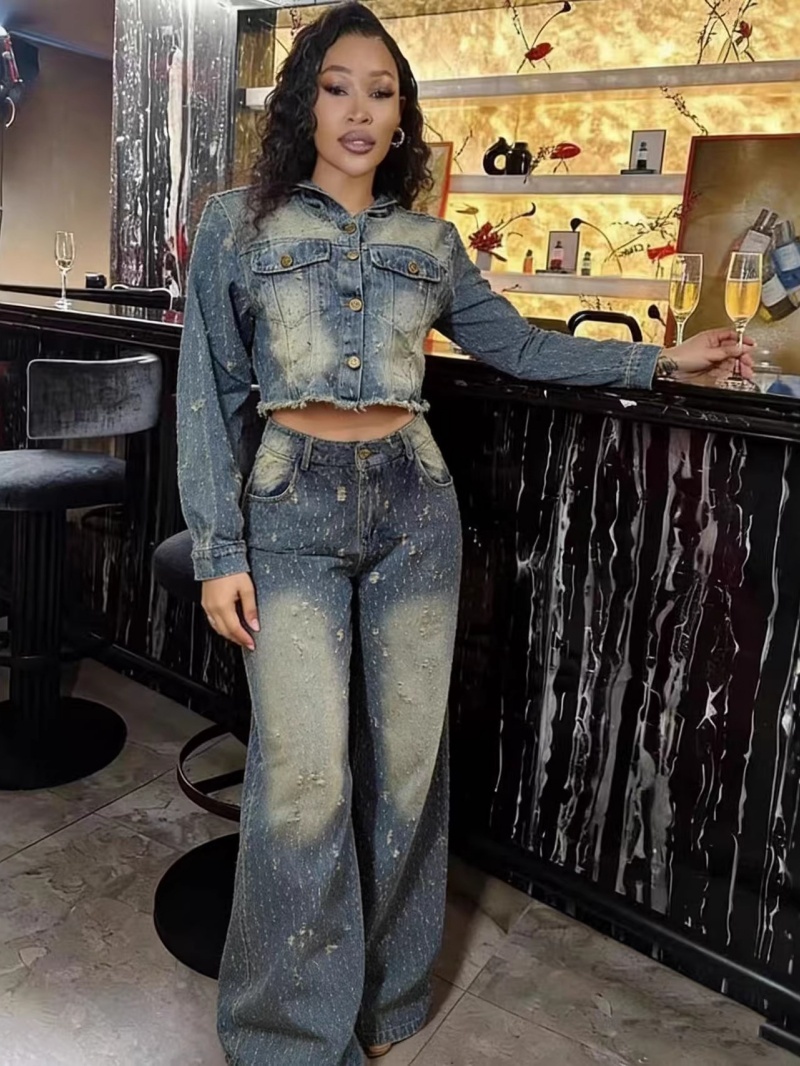 Conjuntos de 2 Piezas de Mezcl - Women'S Fashion Denim Jacket reseña y precio