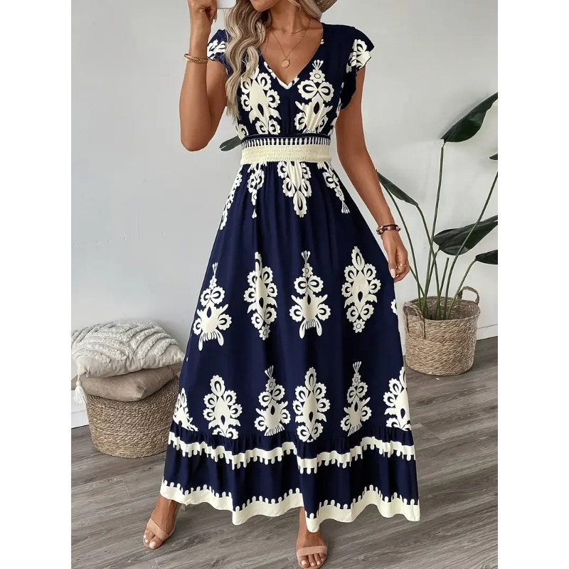 Vestido acampanado con cuello  - Women'S Fashion Visor reseña y precio