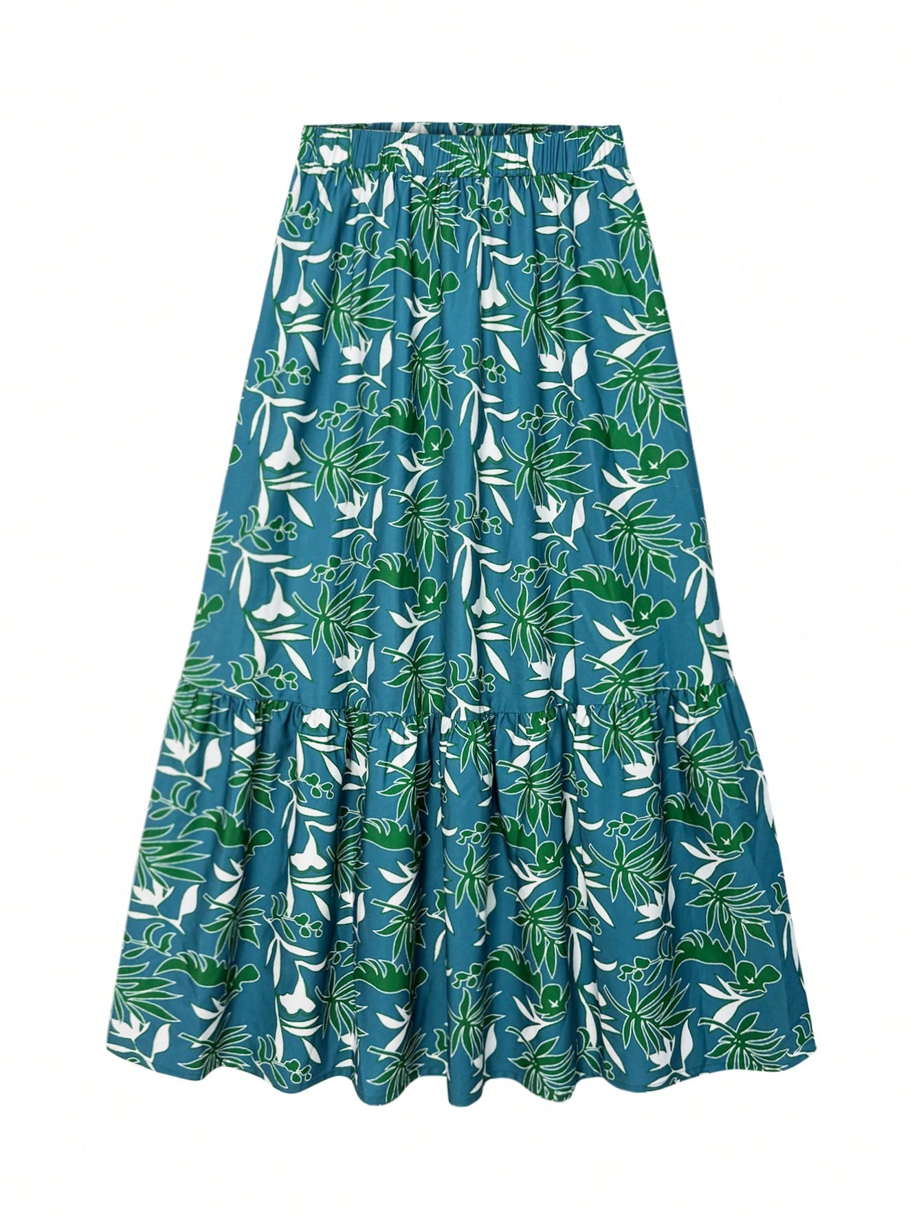 Falda maxi con estampado flora - A-Line Skirt Midi reseña y precio