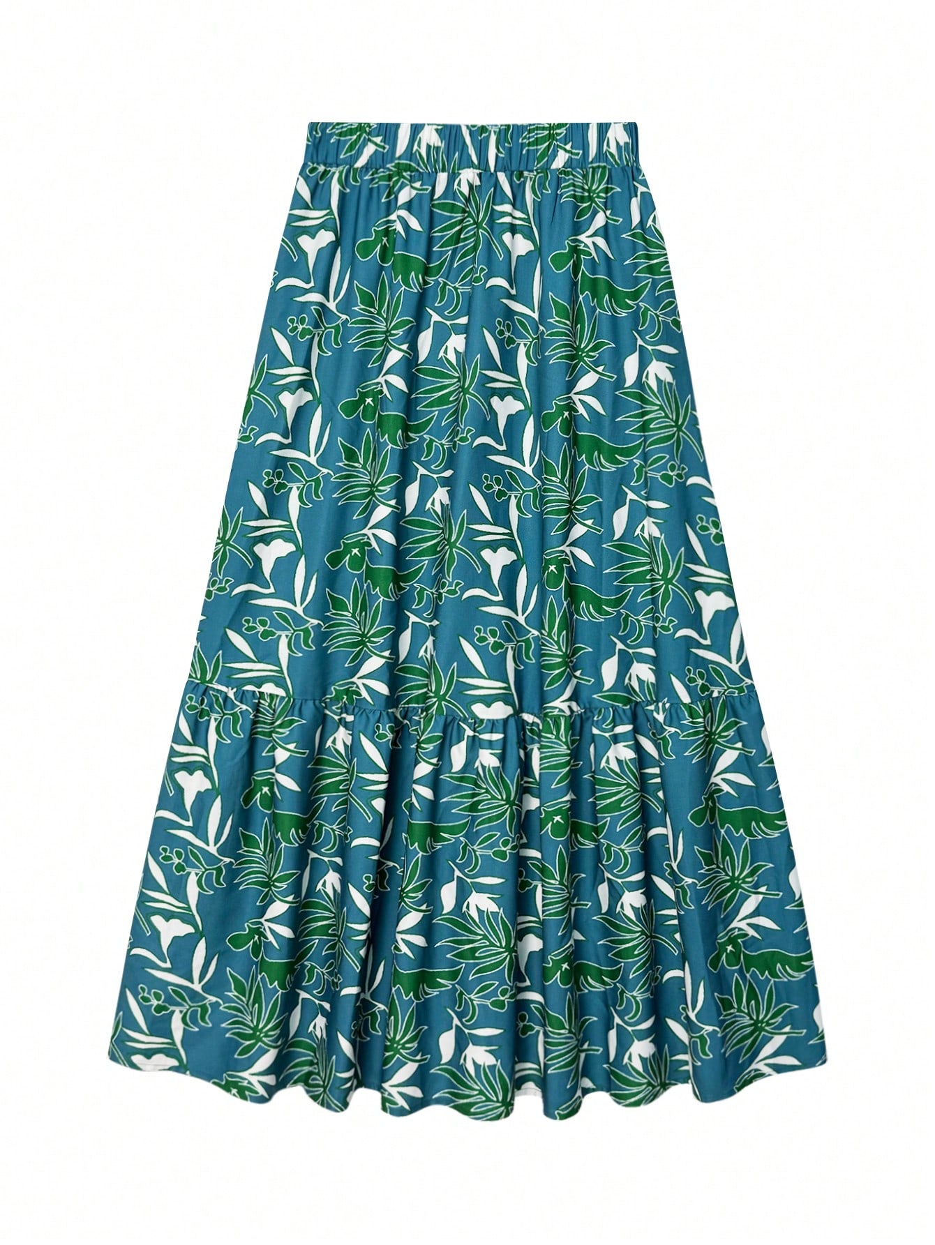 Falda maxi con estampado flora - A-Line Skirt Midi reseña y precio