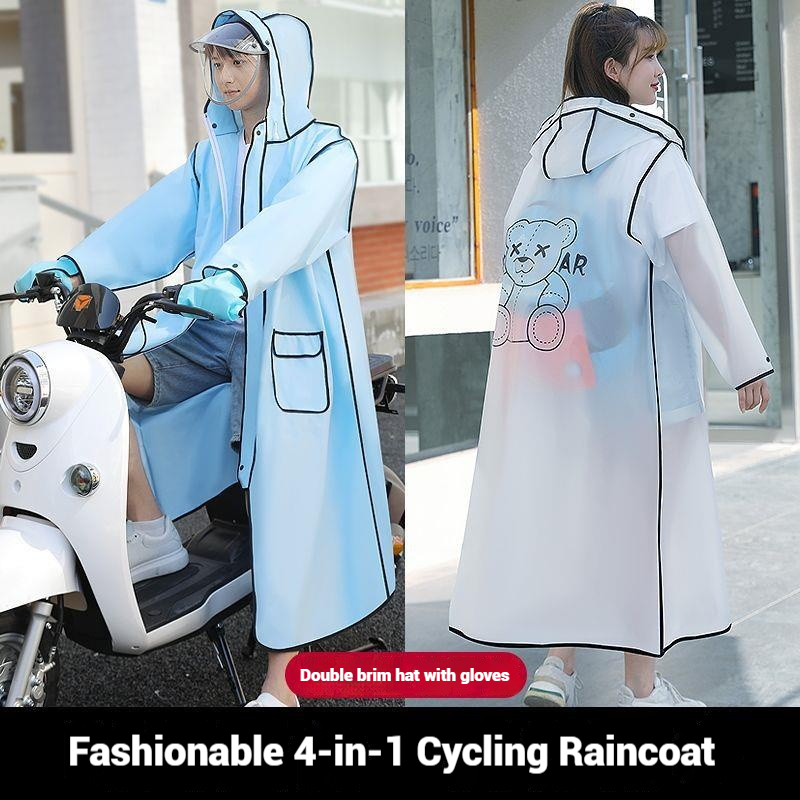 Chubasquero largo impermeable  - Women'S Fashion Raincoat reseña y precio