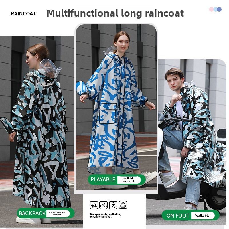 Impermeable Largo de Camuflaje - Women'S Fashion Raincoat reseña y precio