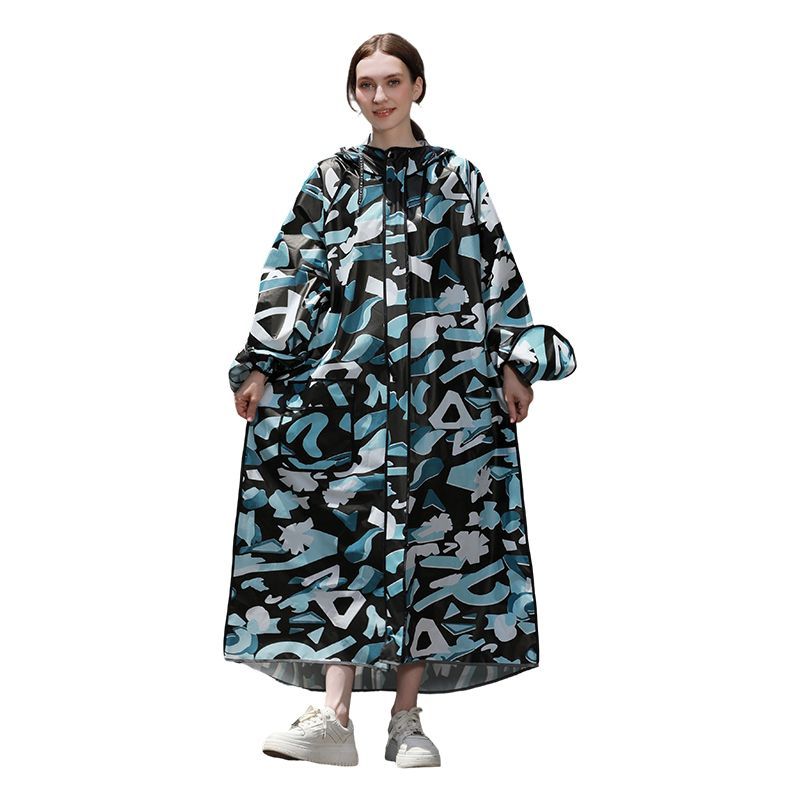 Impermeable Largo de Camuflaje - Women'S Fashion Raincoat reseña y precio
